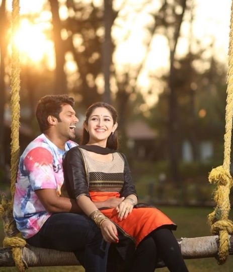 sayesha saigal with husband arya